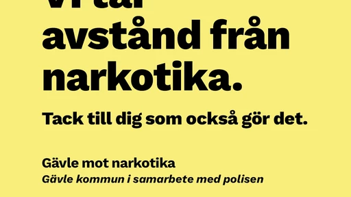 Vi på GSS tar avstånd från narkotika